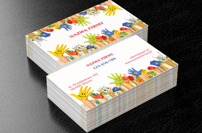 Kolorowe, zakręcone – w górę ręce!, Edukacja, Przedszkole - Wizytówki Netprint