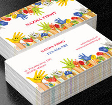 Kolorowe, zakręcone – w górę ręce!, Edukacja, Przedszkole - Wizytówki Netprint