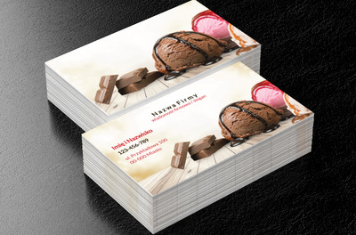 Słodkości, pyszności – delicje dla Ciebie i dla mnie., Gastronomia, Cukiernia - Wizytówki Netprint