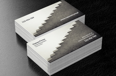 Podążając w stronę wymarzonego celu , Budownictwo, Schody - Wizytówki Netprint