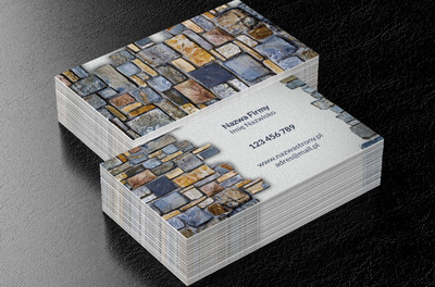 W ładzie kamieniarskich detali , Budownictwo, Usługi kamieniarskie - Wizytówki Netprint