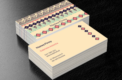 Dzika przygoda ku zwycięstwu , Motywy, Tła i tekstury - Wizytówki Netprint