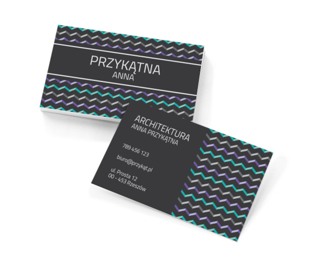  W kolorach tajemniczości , Budownictwo, Architektura - Wizytówki Netprint szablony online