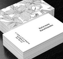  Florystyczny monochromatyzm , Motywy, Roślinne - Wizytówki Netprint