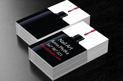 Wszystko w magicznej czerni, Zdrowie i uroda, Wizaż - Wizytówki Netprint