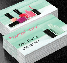 W tęczy lakierowanych kolorów, Zdrowie i uroda, Salon kosmetyczny - Wizytówki Netprint