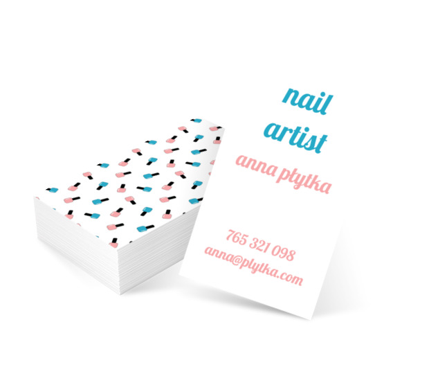  Wspomnienia szalonej manicurzystki , Zdrowie i uroda, Wizaż - Wizytówki Netprint szablony online