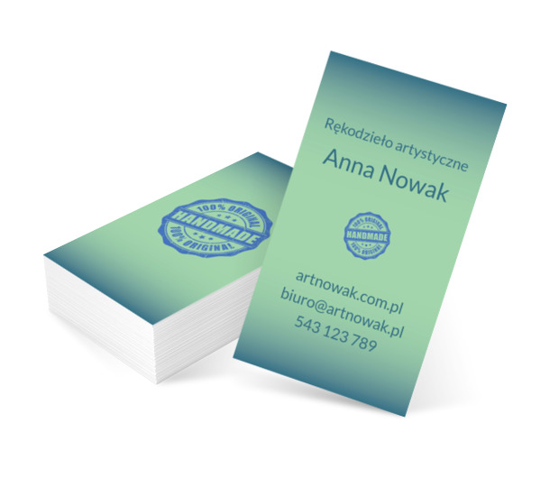 Co ręką… to z serca, Motywy, Uniwersalne - Wizytówki Netprint szablony online