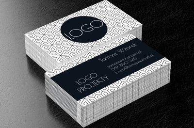 Czerń, biel – projekt idealny, Motywy, Tła i tekstury - Wizytówki Netprint