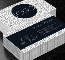 Czerń, biel – projekt idealny, Motywy, Tła i tekstury - Wizytówki Netprint