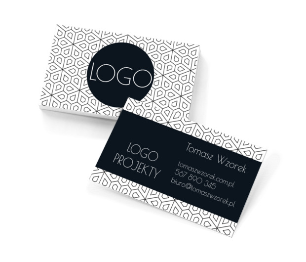 Czerń, biel – projekt idealny, Motywy, Tła i tekstury - Wizytówki Netprint szablony online