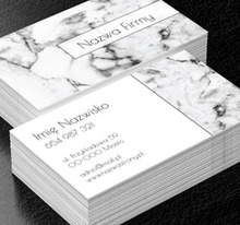 Pod marmurową osłoną, Budownictwo, Usługi kamieniarskie - Wizytówki Netprint