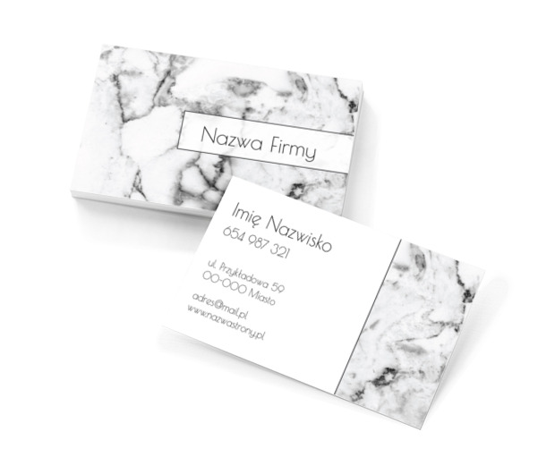 Pod marmurową osłoną, Budownictwo, Usługi kamieniarskie - Wizytówki Netprint szablony online