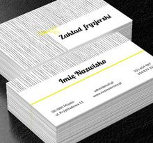 Kreskowane, poobcinane, Zdrowie i uroda, Salon fryzjerski - Wizytówki Netprint