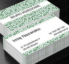 Naturalnie matematyczne, Usługi biurowe, Księgowość - Wizytówki Netprint