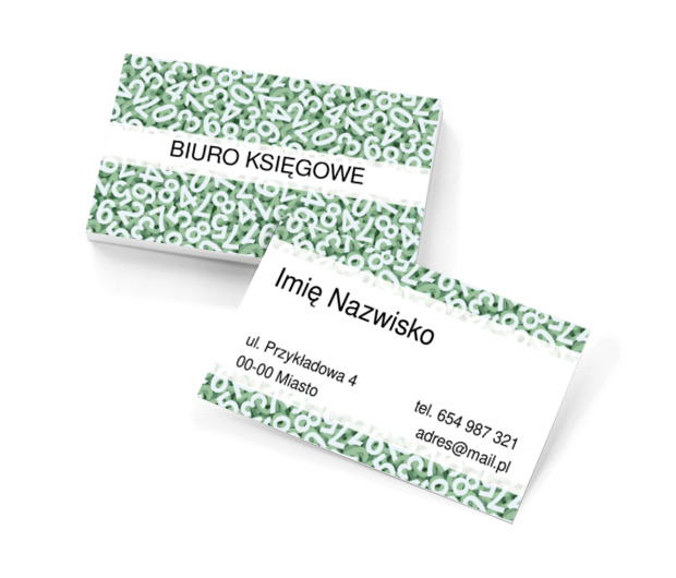 Naturalnie matematyczne, Usługi biurowe, Księgowość - Wizytówki Netprint szablony online
