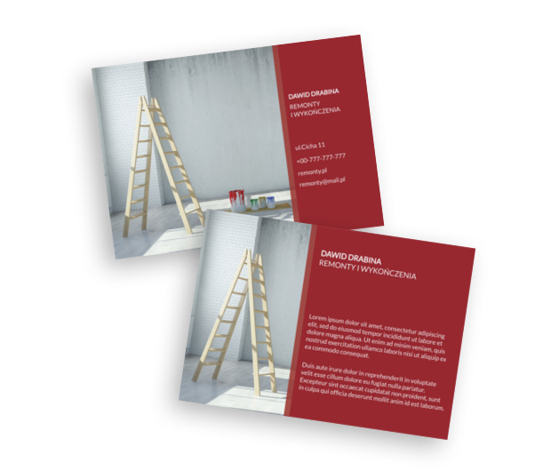 Uniesienia w poziomach, Budownictwo, Remont Wykończenia - Ulotki Netprint szablony online