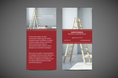 Prace na wysokościach, Budownictwo, Remont Wykończenia - Ulotki Netprint