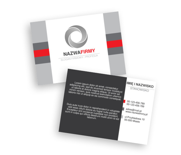 W sieci szarej czerwieni, Telekomunikacja i Internet, Grafik komputerowy - Ulotki Netprint szablony online