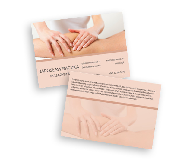 Dystyngowana delikatność, Medycyna, Masażysta - Ulotki Netprint szablony online