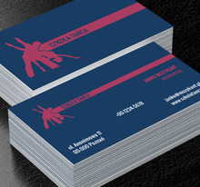 Monochromatyczna grafika, Edukacja, Szkoła tańca - Wizytówki Netprint