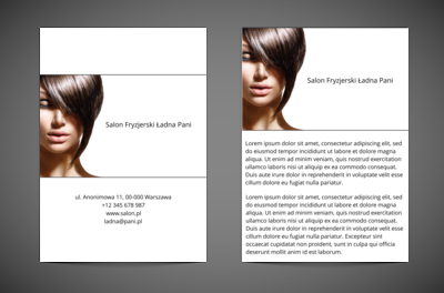 Dużo na głowie – plan doskonały, Zdrowie i Uroda, Salon Fryzjerski - Ulotki Netprint