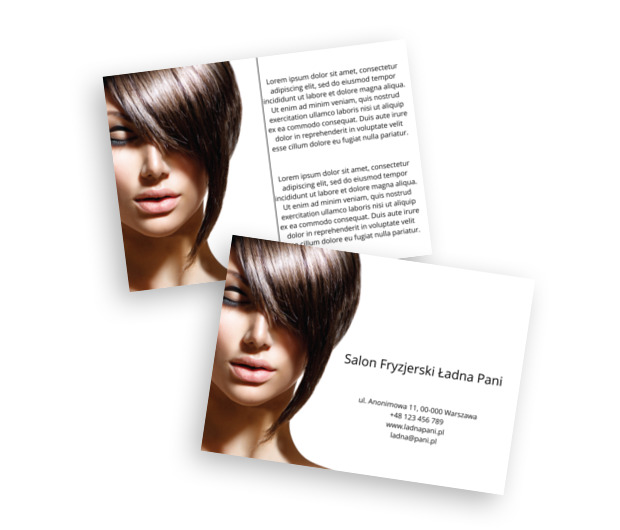 Świat bez wad, Zdrowie i Uroda, Salon Fryzjerski - Ulotki Netprint szablony online