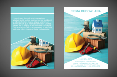 By stworzyć coś z niczego, Budownictwo, Firma budowlana - Ulotki Netprint