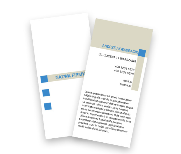 Kolejna na niebieską wyspę, Motywy, Uniwersalne - Ulotki Netprint szablony online