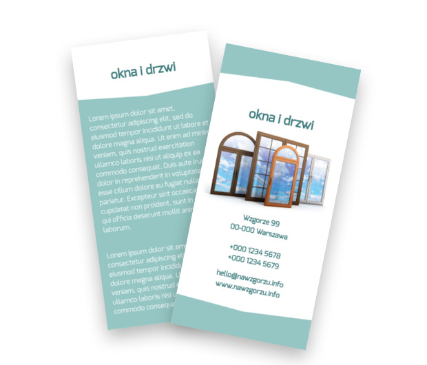 Zawodowo w szklanej oprawie, Budownictwo, Okna Drzwi - Ulotki Netprint szablony online