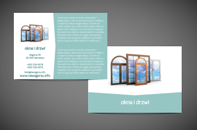 Czas zapukać do właściwych drzwi, Budownictwo, Okna Drzwi - Ulotki Netprint