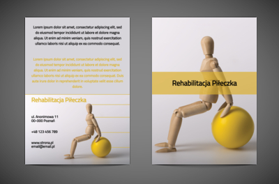 Jaka postawa? Prosta!, Medycyna, Rehabilitacja - Ulotki Netprint
