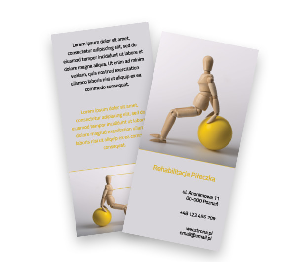 Ćwiczenie czyni mistrza, Medycyna, Rehabilitacja - Ulotki Netprint szablony online