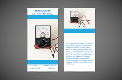 Klarownie, z prądem!, Budownictwo, Elektryk - Ulotki Netprint