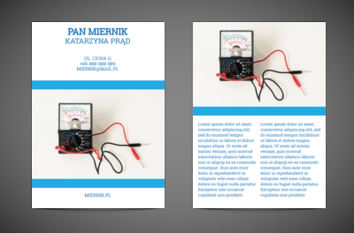 Nie biegnąc pod prąd, Budownictwo, Elektryk - Ulotki Netprint