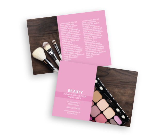 Zawodowa magia kolorów , Zdrowie i Uroda, Wizaż - Ulotki Netprint szablony online