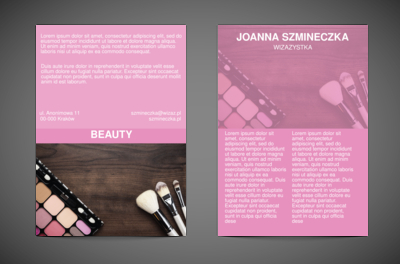 Iść w stronę piękna…, Zdrowie i Uroda, Wizaż - Ulotki Netprint