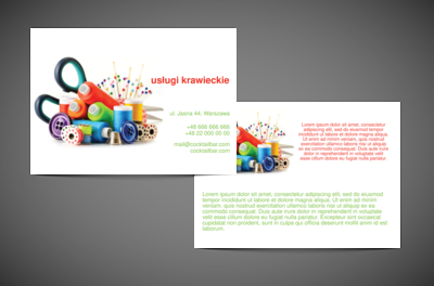 Z miłości do kolorów i jakości, Usługi domowe, Usługi krawieckie - Ulotki Netprint