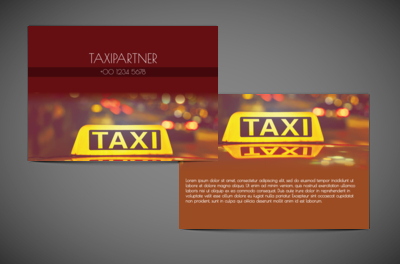 Zawsze na czas i na miejsce, Transport, Taxi - Ulotki Netprint