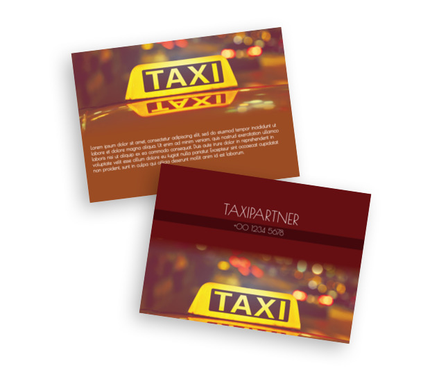 Zawsze na czas i na miejsce, Transport, Taxi - Ulotki Netprint szablony online