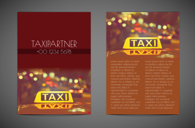 Ucieczka przed konkurencją, Transport, Taxi - Ulotki Netprint