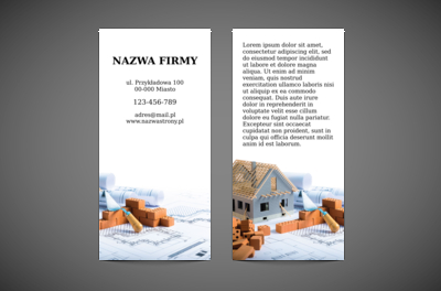 Podwaliny sukcesu. Magia działania., Budownictwo, Skład budowlany - Ulotki Netprint