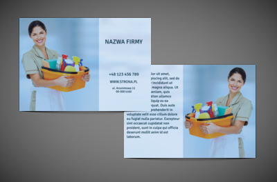 Doskonalenie czystości, Usługi domowe, Firma Sprzątajaca - Ulotki Netprint