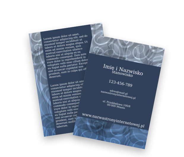 Widok znad oceanów, Motywy, Klasyczne - Ulotki Netprint szablony online