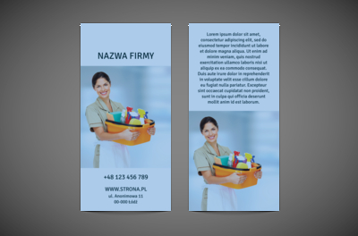 Przez świat pełen czystości..., Usługi domowe, Firma Sprzątajaca - Ulotki Netprint