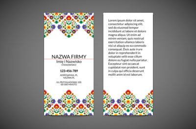 Z folklorem na ty, Motywy, Tła i tekstury - Ulotki Netprint