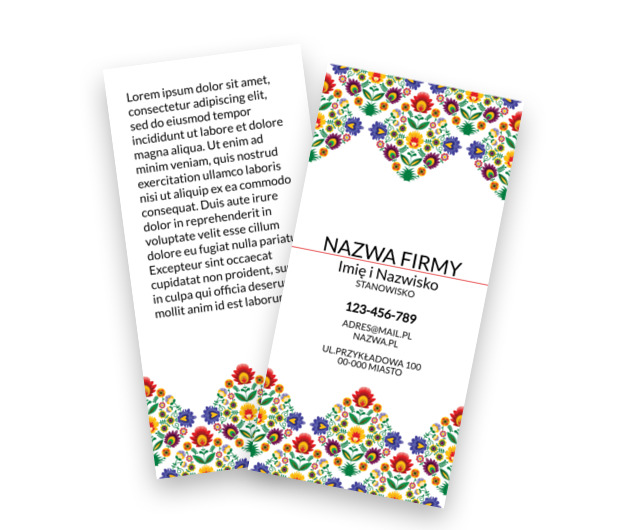 Z folklorem na ty, Motywy, Tła i tekstury - Ulotki Netprint szablony online