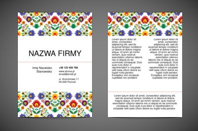 Kontrastowa moc narodu, Motywy, Tła i tekstury - Ulotki Netprint