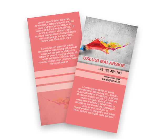 Zrozumieć piękno wnętrz, Budownictwo, Usługi malarskie - Ulotki Netprint szablony online