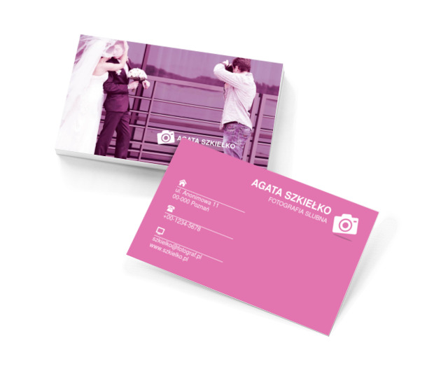 Piękne zdjęcia ślubne, Fotografia, Fotograf ślubny - Wizytówki Netprint szablony online